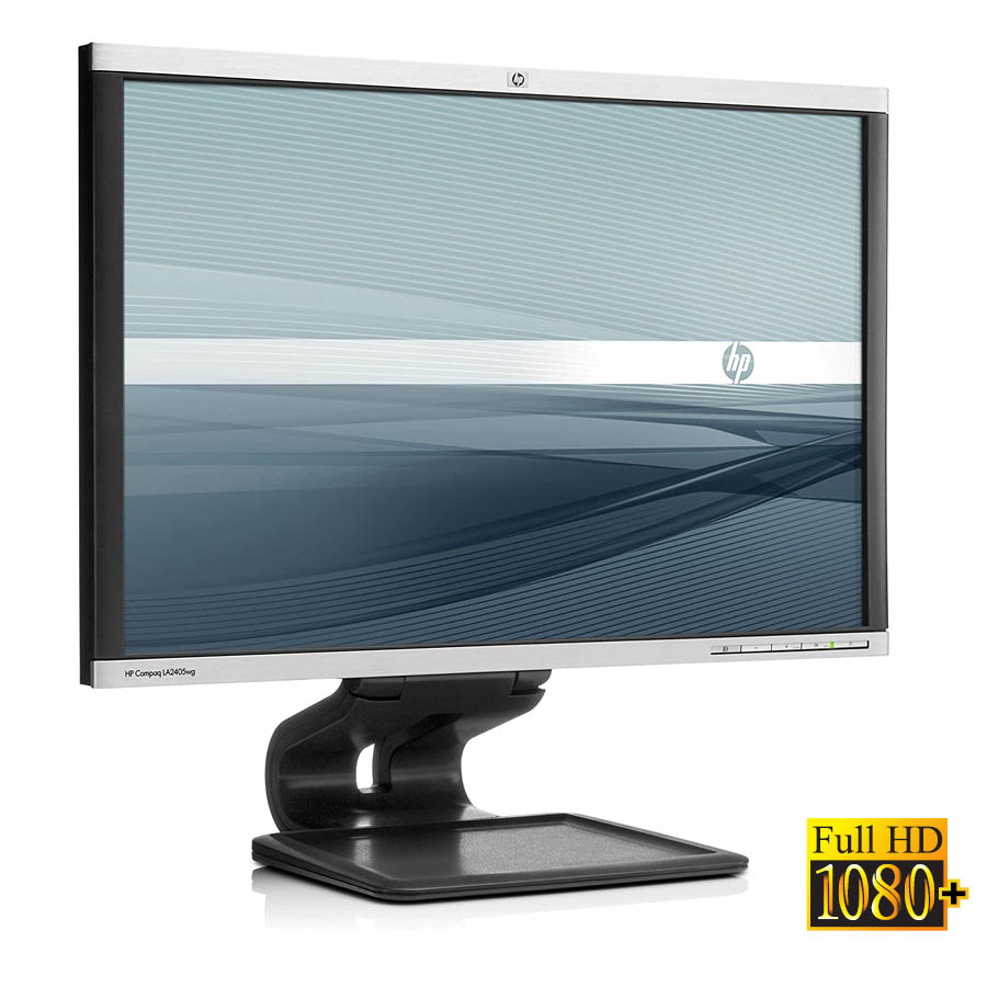 51726_1 Used Monitor LA2405wg TFT/HP/24``FHD/1920x1200/Wide/Silver/Black/DP & D-SUB & DVI-D & USB HUB - Image 1