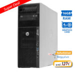 HP Z620 Tower Xeon E5-1620(4-Cores)/16GB DDR3/1TB/Nvidia 4GB/No ODD/7P Grade A+ Workstation Refurbis
