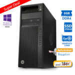 HP Z440 Tower Xeon E5-1620v3(4-Cores)/8GB DDR4/256GB SSD/Nvidia 2GB/DVD/10P Grade A+ Workstation Ref