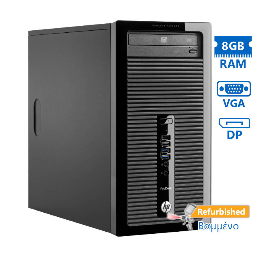 96937_1 HP 400G1 Tower i5-4570/8GB DDR3/500GB/DVD/8P Grade A+ Refurbished PC - Image 1