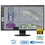 Used Monitor FlexScan EV2785 IPS/Eizo/27``Ultra HD 4K/3840x2160/Wide/Black/w/Speakers/DP & HDMI & US