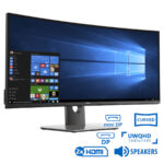 Used (A-) Monitor UltraSharp U3417W Curved/Dell/34``UW-QHD/3440x1440/Black/w/Speakers/Grade A-/DP &