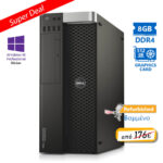 Dell Precision 5810 Tower Xeon E5-1620v3(4-Cores)/8GB DDR4/500GB/Nvidia 512MB/DVD/10P Grade A+ Works