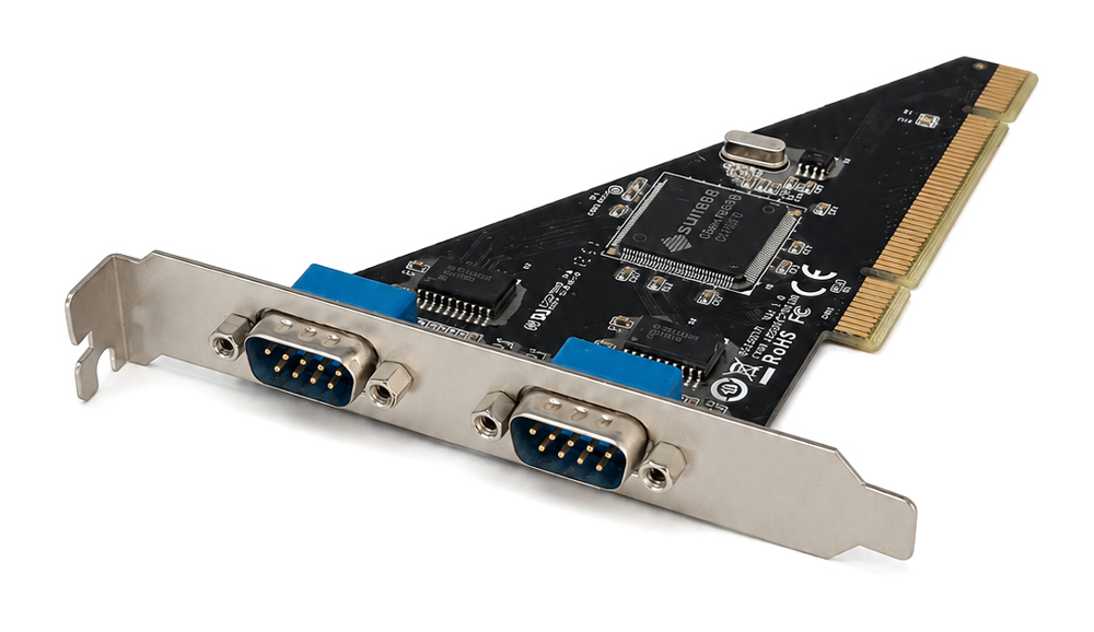 H9MSER40XX SUNIX used dual serial port PCI card H9MSER40XX - Image 1