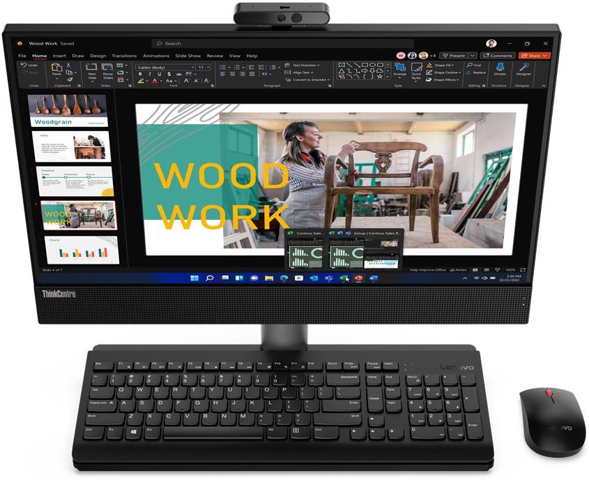 00bd6544-5893-42dc-a85f-de7c868e60e8 Lenovo ThinkCentre M70A Gen 6 AIO Ultra 5 235T/16GB/512GB NVMe *TouchScreen* *BOX* - Image 1
