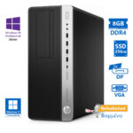 HP 800G5 Tower i5-9500/8GB DDR4/256GB SSD/DVD/10P Grade A+ Refurbished PC
