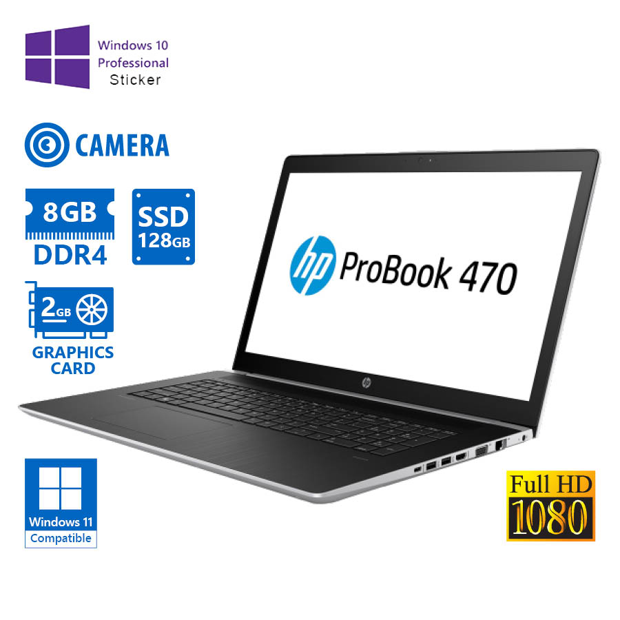 103189_1 HP (A-) ProBook 470 G5 i5-8265U/17.3``FHD/8GB DDR4/128GB SSD/No ODD/GeForce 930MX (2GB)/Camera/10P G - Image 1