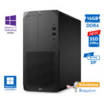 HP Z2 G5 Tower i9-10900K/16GB DDR4/240GB SSD New/DVD/10P Grade A+ Workstation Refurbished PC