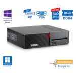 Lenovo M720s SFF i5-8400/8GB DDR4/256GB SSD New/No ODD/10P Grade A+ Refurbished PC