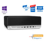 HP 600G3 SFF i5-6500/8GB DDR4/256GB SSD New/No ODD/10P Grade A+ Refurbished PC