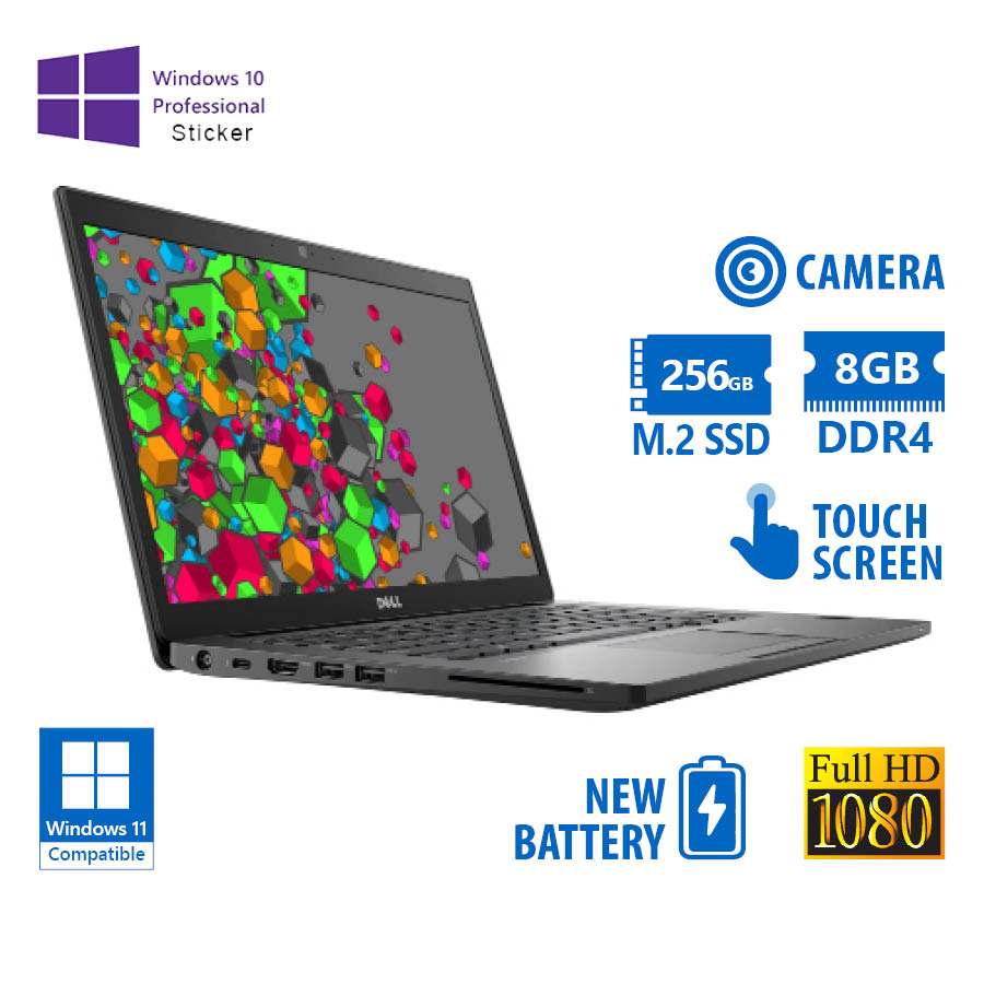 102599_1 Dell Latitude 7490 i5-8350U/14``FHD Touchscreen/8GB DDR4/256GB M.2 SSD/No ODD/Camera/New Battery/10P - Image 1