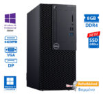 Dell 3070 Tower i5-9500/8GB DDR4/240GB SSD New/No ODD/10P Grade A+ Refurbished PC
