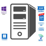 OEM Tower WiFi i3-8100/8GB DDR4/256GB SSD New/No ODD/10P Grade A Refurbished PC