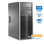 HP 6300 Pro Tower i7-3770/8GB DDR3/500GB/DVD/7P Grade A+ Refurbished PC