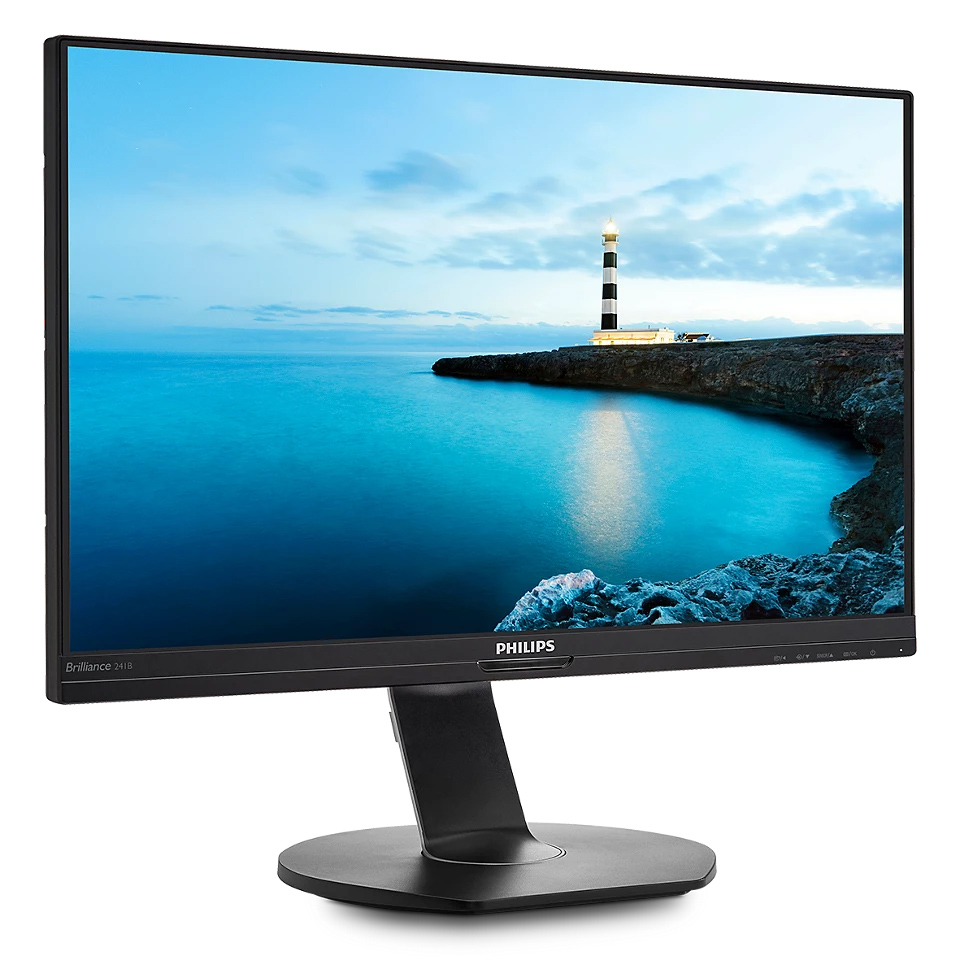 M-241B7QUPEB-GB PHILIPS used οθόνη 241B7QUPEB IPS-LED, 23.6", 1920x1080, VGA, Grade B - Image 1