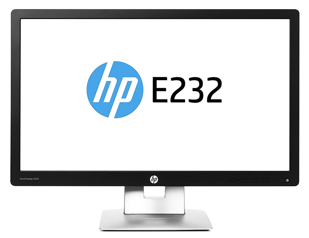 M-E232 HP used οθόνη E232 LED IPS, 23" Full HD, VGA/HDMI/DisplayPort, Grade A - Image 1