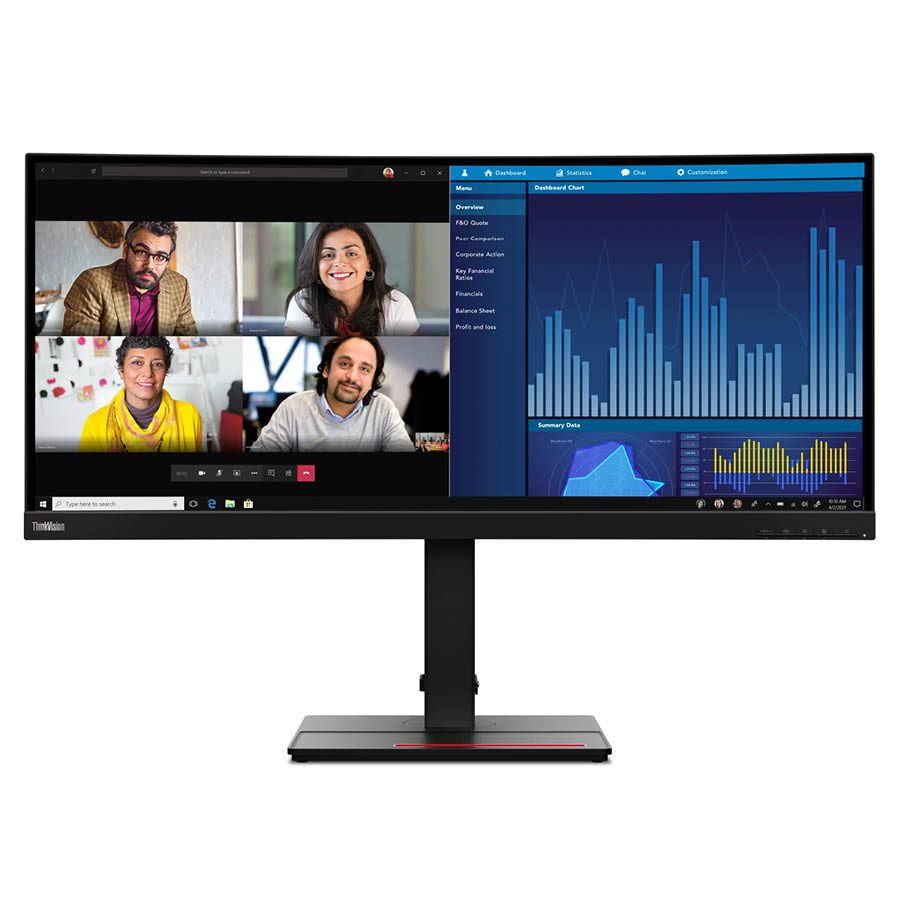 102397_2 Used Monitor ThinkVision P34w-20 Curved/Lenovo/34``UW-QHD/3440x1440/Black/w/Speakers/DP & HDMI & USB - Image 1