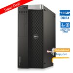 Dell Precision 5810 Tower Xeon E5-1620v3(4-Cores)/16GB DDR4/1TB/Nvidia 2GB/DVD/8P Grade A+ Workstati