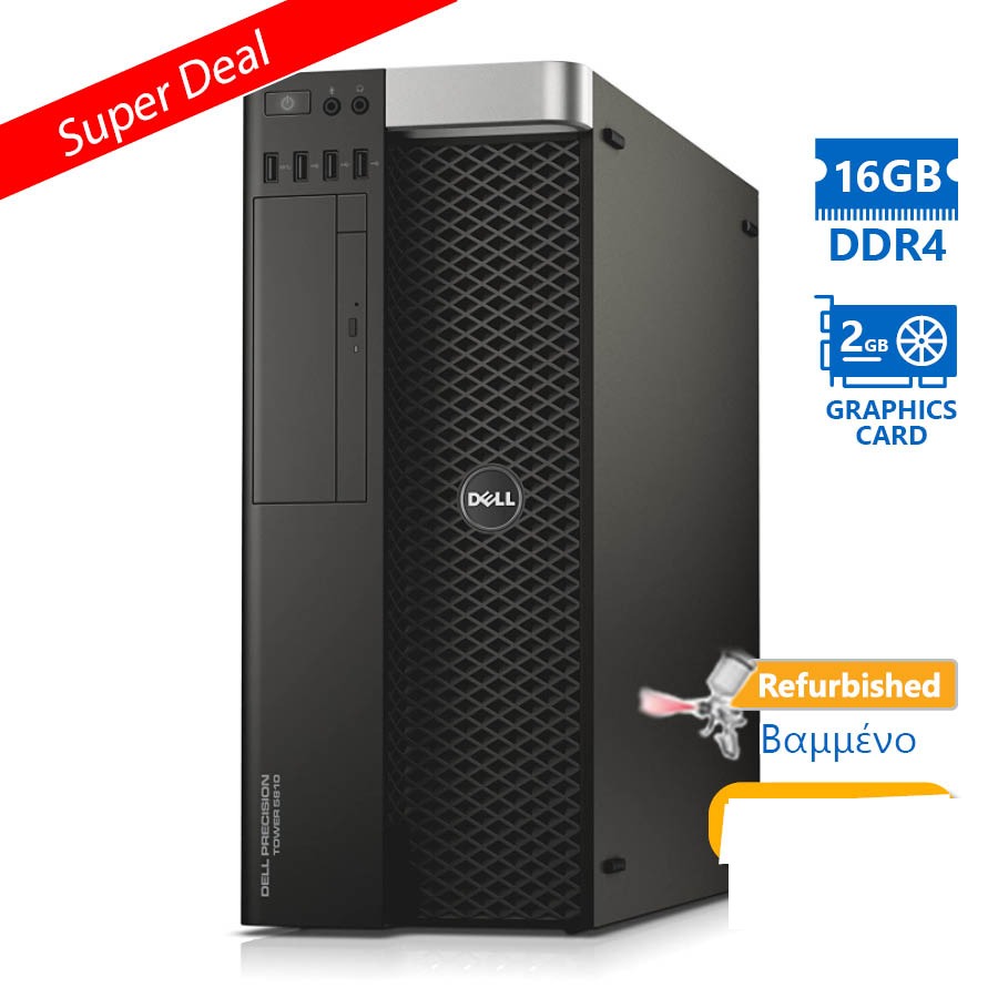 tmp-99804-clean-v2-2 Dell Precision 5810 Tower Xeon E5-1620v3(4-Cores)/16GB DDR4/1TB/Nvidia 2GB/DVD/8P Grade A+ Workstati - Image 1