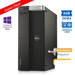 Dell Precision 5810 Tower Xeon E5-1620v3(4-Cores)/8GB DDR4/500GB/Nvidia 512MB/DVD/10P Grade A+ Works