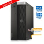 Dell Precision 5810 Tower Xeon E5-1620v3(4-Cores)/8GB DDR4/500GB/Nvidia 512MB/DVD/8P Grade A+ Workst