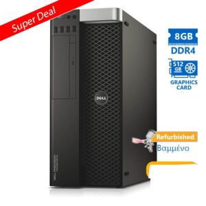 Dell Precision 5810 Tower Xeon E5-1620v3(4-Cores)/8GB DDR4/500GB/Nvidia 512MB/DVD/8P Grade A+ Workst