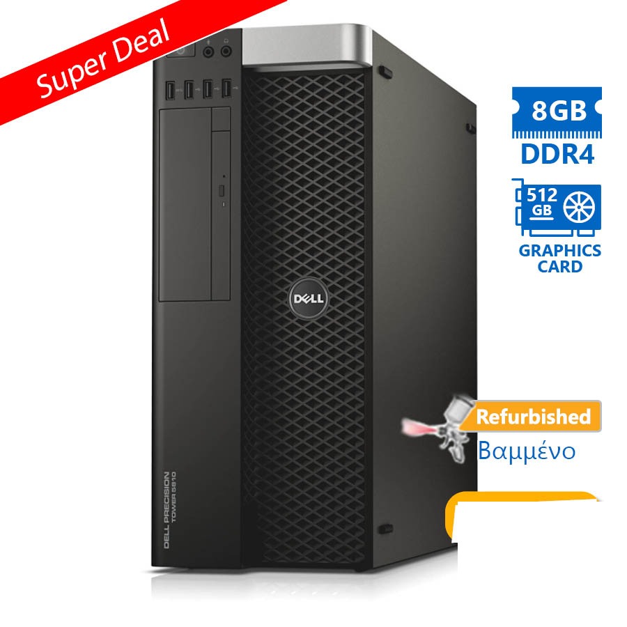 tmp-99807-clean-v2-2 Dell Precision 5810 Tower Xeon E5-1620v3(4-Cores)/8GB DDR4/500GB/Nvidia 512MB/DVD/8P Grade A+ Workst - Image 1