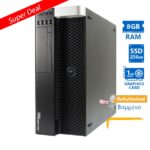 Dell Precision T3600 Tower Xeon E5-1620(4-Cores)/8GB DDR3/256GB SSD/Nvidia 1GB/DVD/7P Grade A+ Works