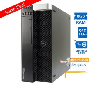 Dell Precision T3600 Tower Xeon E5-1620(4-Cores)/8GB DDR3/256GB SSD/Nvidia 1GB/DVD/7P Grade A+ Works