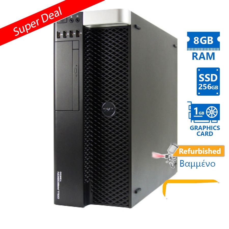 tmp-99813-clean-v2-2 Dell Precision T3600 Tower Xeon E5-1620(4-Cores)/8GB DDR3/256GB SSD/Nvidia 1GB/DVD/7P Grade A+ Works - Image 1