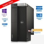 Dell Precision 5810 Tower Xeon E5-1620v3(4-Cores)/16GB DDR4/2TB/Nvidia 1GB/DVD/10P Grade A+ Workstat