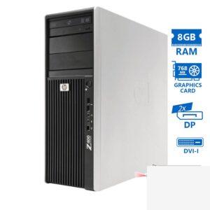 HP Z400 Tower Xeon W3565(4-Cores)/8GB DDR3/1TB/Nvidia 768MB/DVD/7P Grade A+ Workstation Ref.PC
