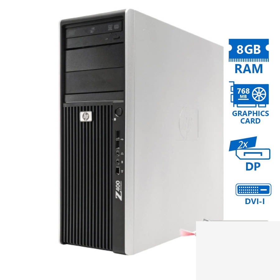tmp-clean-4a653c52cf31953139ace485ddabfd39 HP Z400 Tower Xeon W3565(4-Cores)/8GB DDR3/1TB/Nvidia 768MB/DVD/7P Grade A+ Workstation Ref.PC - Image 1