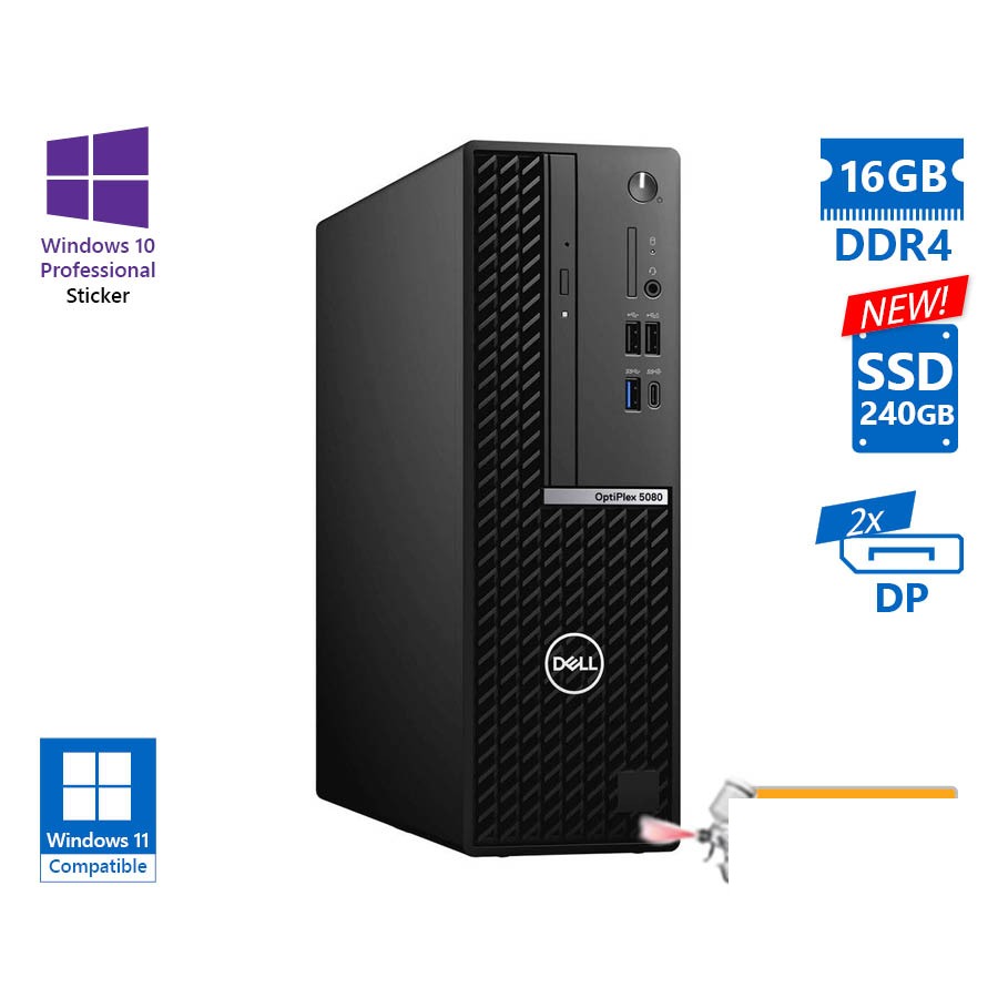 tmp-clean-5344712c550675ab67d48bbd32c459e2 Dell 5080 SFF i5-10500/16GB DDR4/240GB SSD New/No ODD/10P Grade A+ Refurbished PC - Image 1