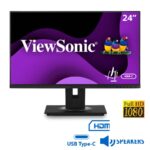 Used Monitor VG2456 IPS/ViewSonic/24”FHD/1920x1080/Wide/Black/w/Speakers/D-SUB & DP & HDMI & USB Typ