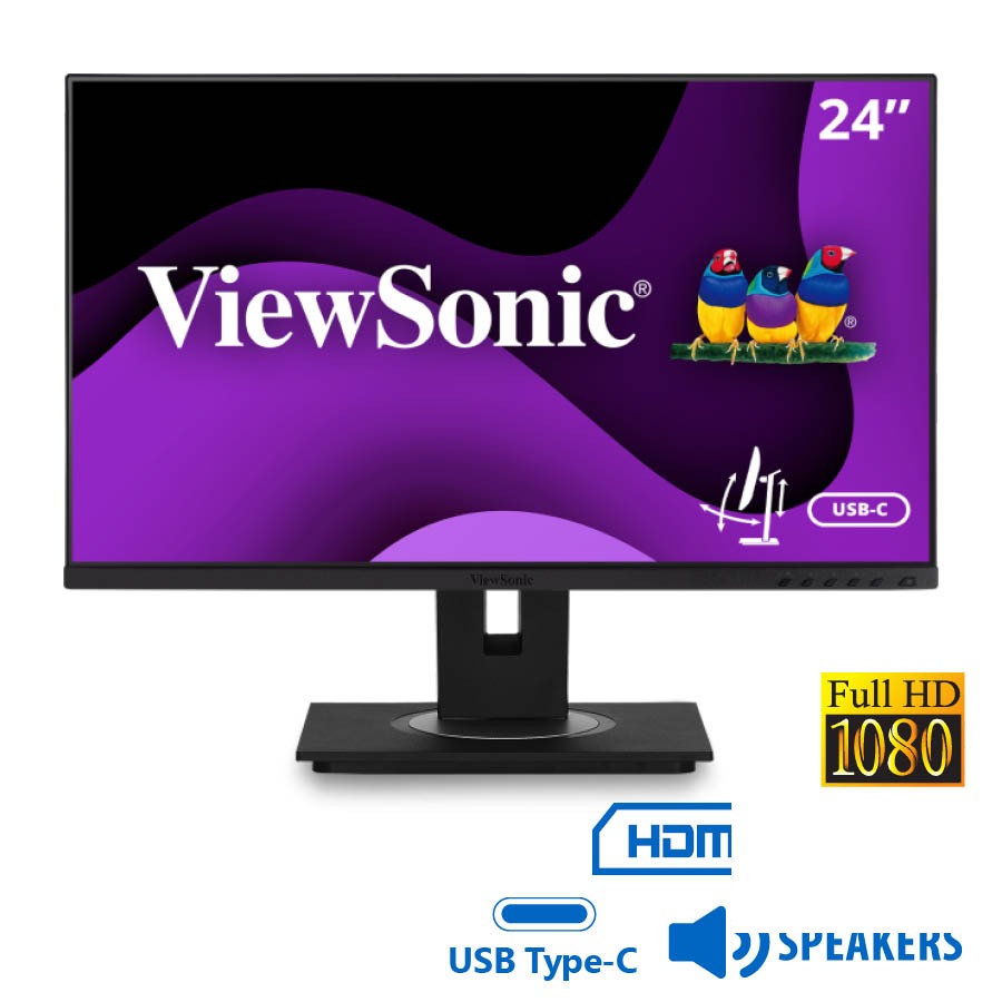tmp-clean-6f804d7fcd63164ef479f60e24fa7e02 Used Monitor VG2456 IPS/ViewSonic/24”FHD/1920x1080/Wide/Black/w/Speakers/D-SUB & DP & HDMI & USB Typ - Image 1
