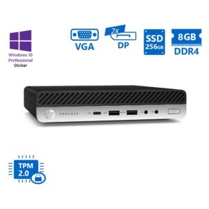 HP ProDesk 600G3 DM i5-7500T/8GB DDR4/256GB SSD/No ODD/10P Grade A Refurbished PC