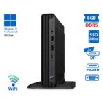 HP Elite mini 600 G9 DM WiFi i5-12500T/8GB DDR5/240GB SSD/No ODD/11P Grade A Refurbished PC