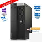 Dell Precision 5810 Tower Xeon E5-1620v3(4-Cores)/16GB DDR4/1TB/Nvidia 4GB/DVD/10P Grade A+ Workstat