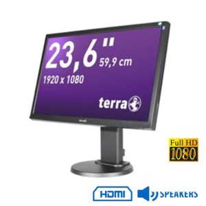 Used Monitor 2455WPV IPS/Terra/24”FHD/1920x1080/Wide/Black/w/Speakers/D-SUB & DVI-D & HDMI