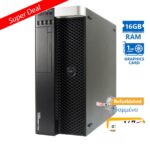 Dell Precision T3610 Tower Xeon E5-1620v2(4-Cores)/16GB DDR3/1TB/Nvidia 1GB/DVD/8P Grade A+ Workstat