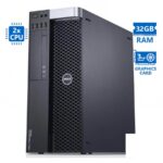 Dell Precision T5610 Tower Xeon 2xE5-2650v2(8-Cores)/32GB DDR3/500GB/DVD/Nvidia 3GB/8P Grade A Works