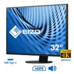 Used Monitor FlexScan EV3285 IPS/Eizo/32``Ultra HD 4k/3840x2160/Wide/Black/w/Speakers/DP & HDMI & US