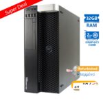 Dell Precision T3610 Tower Xeon E5-1620v2(4-Cores)/32GB DDR3/2TB/Nvidia 2GB/DVD/8P Grade A+ Workstat