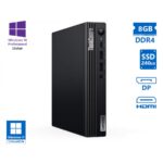 Lenovo (A-) ThinkCentre M70q Tiny i5-10400T/8GB DDR4/240GB SSD/No ODD/10P Grade A- Refurbished PC