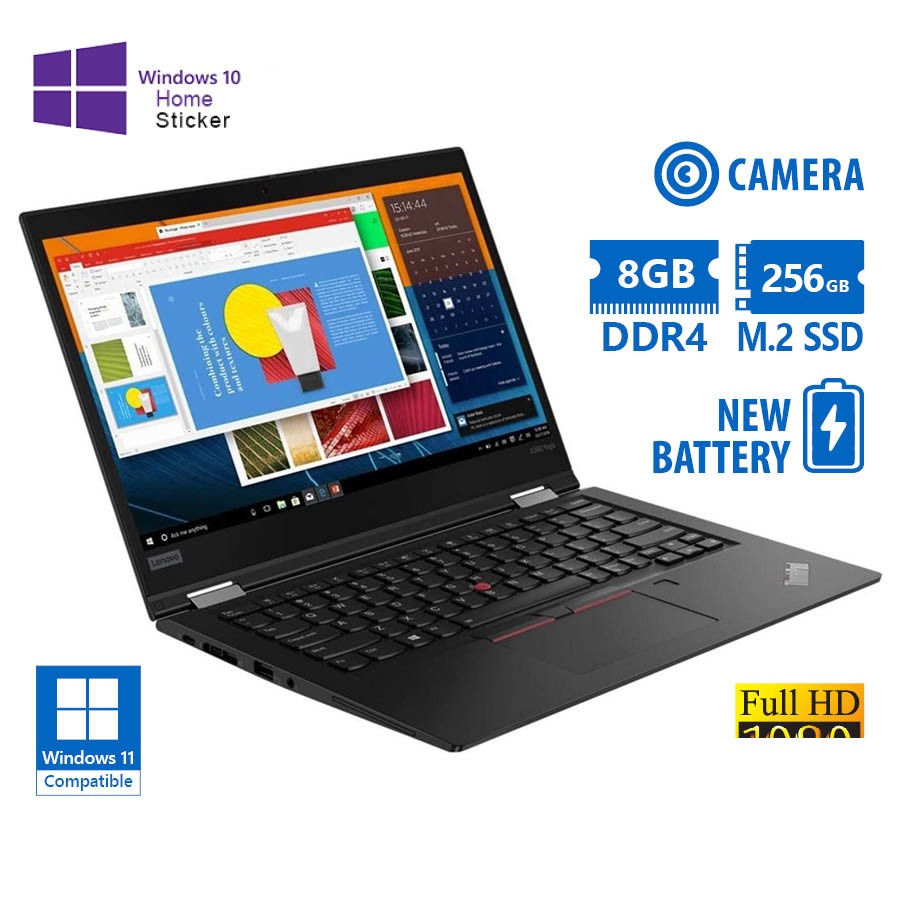 Lenovo (A-) ThinkPad X390 i5-8365U/13.3``FHD/8GB DDR4/256GB M.2 SSD/No ODD/Camera/New Battery/10H Gr Lenovo (A-) ThinkPad X390 i5-8365U/13.3``FHD/8GB DDR4/256GB M.2 SSD/No ODD/Camera/New Battery/10H Gr - Image 1
