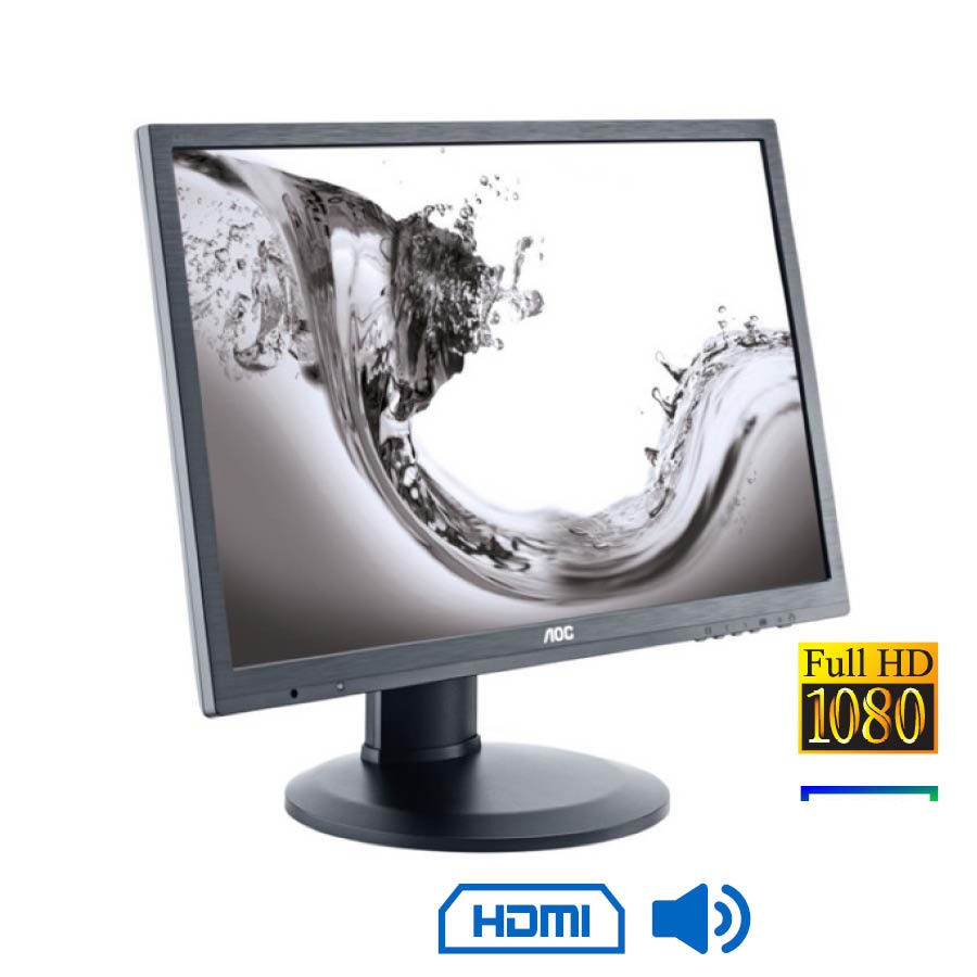 Used (A-) Monitor i2360P LED/AOC/23``FHD/1920x1080/Wide/Black/w/Speakers/Grade A-/D-SUB & DVI-D & HD Used (A-) Monitor i2360P LED/AOC/23``FHD/1920x1080/Wide/Black/w/Speakers/Grade A-/D-SUB & DVI-D & HD - Image 1
