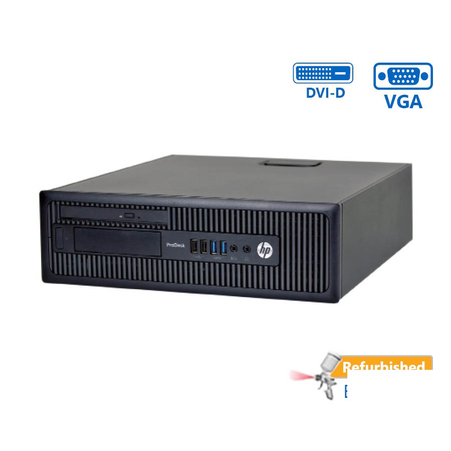HP 400G1 SFF i3-4130/4GB DDR3/320GB/DVD/8P Grade A+ Refurbished PC HP 400G1 SFF i3-4130/4GB DDR3/320GB/DVD/8P Grade A+ Refurbished PC - Image 1