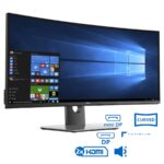 Used Monitor UltraSharp U3417W Curved/Dell/34``UW-QHD/3440x1440/Black/w/Speakers/DP & mini DP & 2xHD
