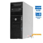 HP Z620 Tower Xeon E5-2609(4-Cores)/16GB DDR3/1TB/DVD/ATI 1GB/7PGrade A+ Workstation Refurbished PC